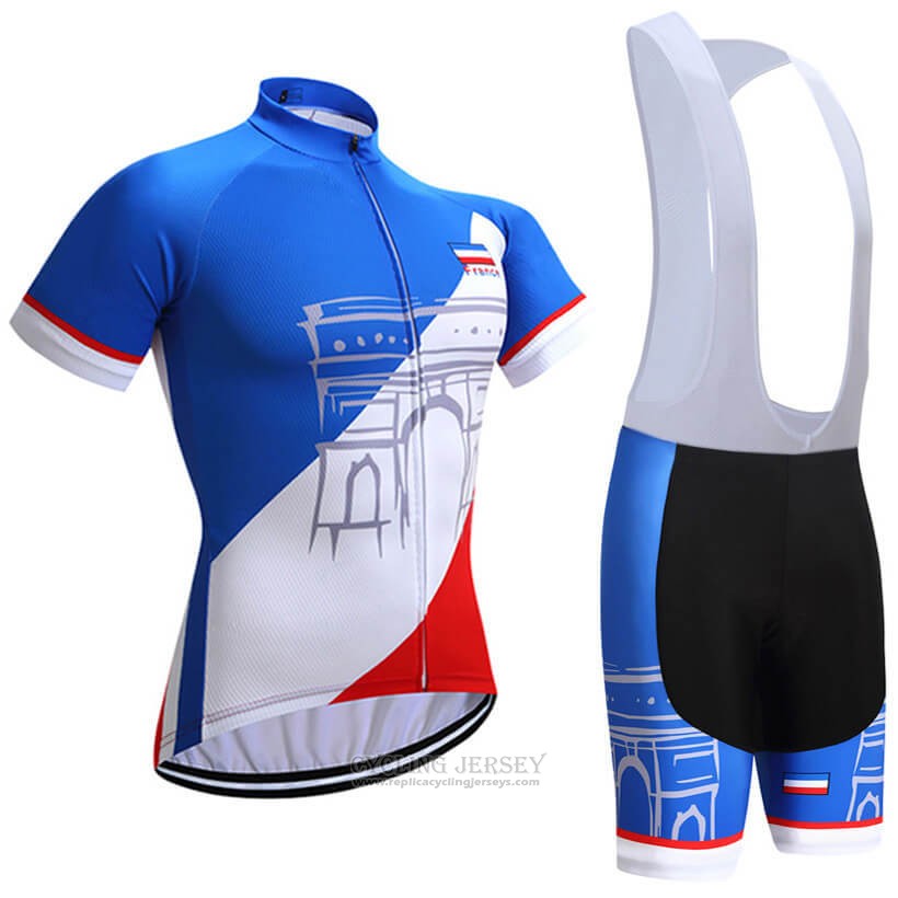 2018 Cycling Jersey France Short Sleeve and Bib Short